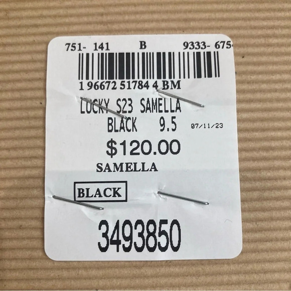 LUCKY BRAND  Sz 9.5 Samella Platform Sole Elasticized Straps Slip On Sandals NEW - Picture 10 of 12